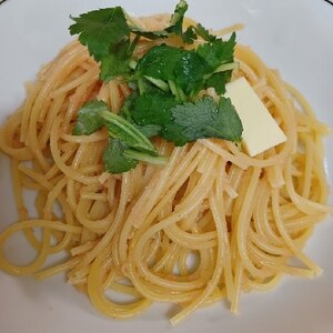 香りもごちそう☆三つ葉とたらこのパスタ。 